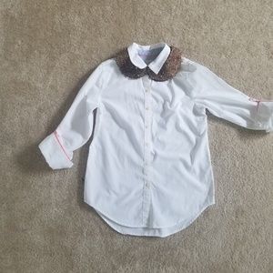 Tiny beads and sequin cape